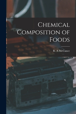 Libro Chemical Composition Of Foods - Mccance, R. A.