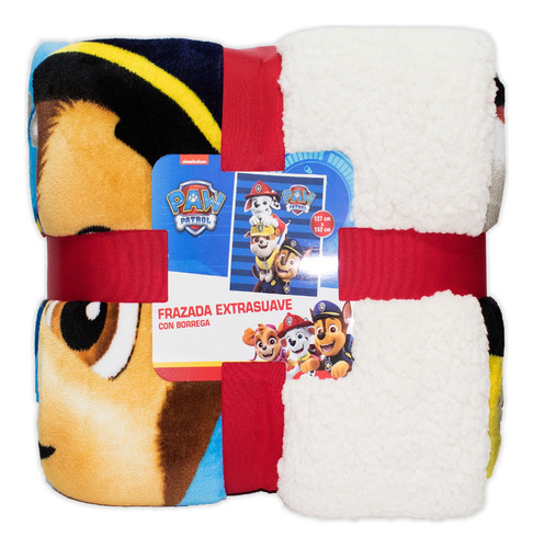 Cobija Frazada Infantil Paw Patrol Borrega Extra Suave