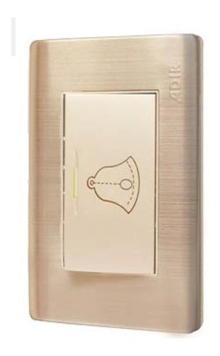 Placa Con Timbre Linea Florence Aluminio Rose Gold