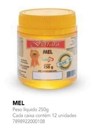 Imagem 1 de 1 de Mel Ferrara O Melhor Do Sul - Cx Cm 12 Un De 250g