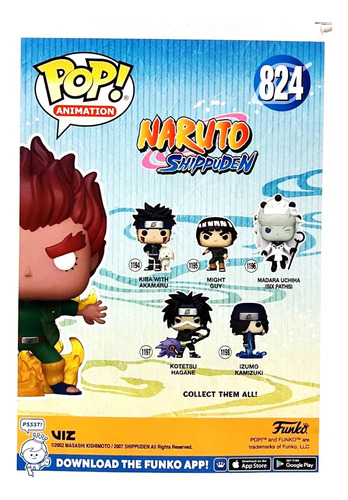 Funko Pop Might Guy 8 Puertas Internas #824