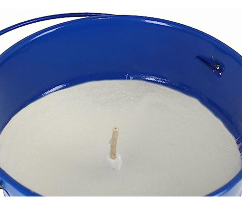 Vela De Citronela Pisumma En Elegante Cubeta De Acero