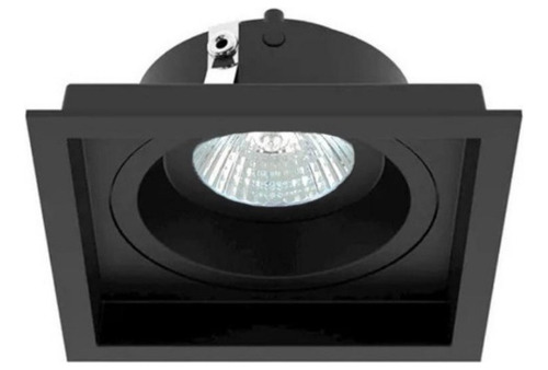 Kit Spots Embutir Recuado Micro Borda Par20, Alumínio Injeta Cor Preto