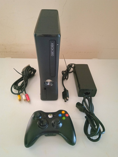 Xbox 360 Slim Original 4gb 1 Control + 4 Juegos Originales