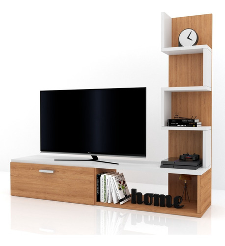 Modular Centro De Entretenimientos Mesa Tv H/55 La Rochela