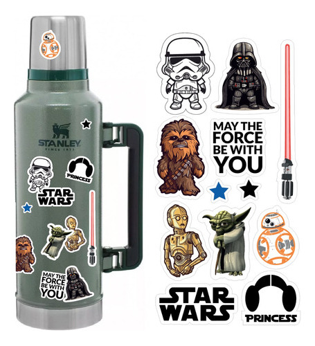 Calcos Stickers Star Wars Aptas Para Termo 10x20