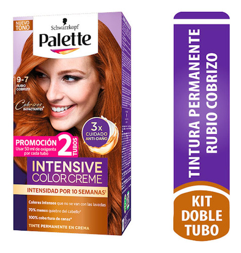 Tinte Palette Intensive Color Cream Permanente Rubio Cobrizo