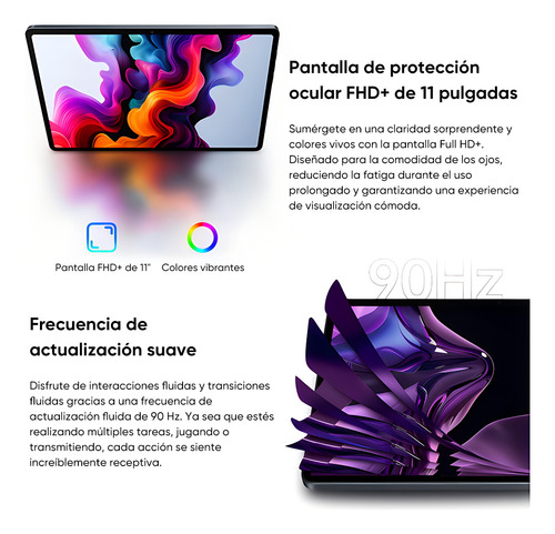 Tablet Xiaom Black Shark Pad 6, 11'' FHD pantalla, 90 Hz, tablet con sim card 8GB RAM, 256GB ROM, Android 14 con cámara 16 MP y 8 MP Color verde