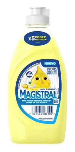 Detergente Magistral Bio Limón Cremoso X 300 Ml