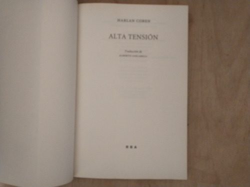 Alta Tensión - Harlan Coben (Usado)