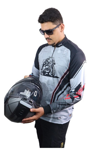 Imagem 3 de 7 de Camiseta Brk Motociclismo Big Trail F800 Gs Map Com Fpu 50+
