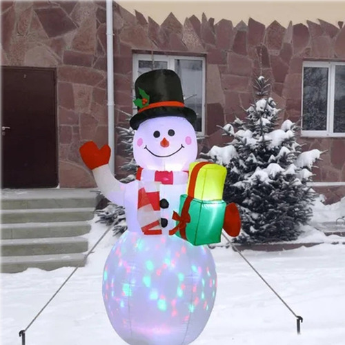 Inflatable Snow Monkey Christmas Dolls With Led Light Ninos