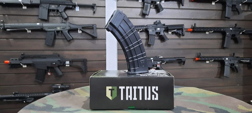 Imagem 3 de 3 de Airsoft Magazine Mid Cap Ak-47 Taitus 110rounds