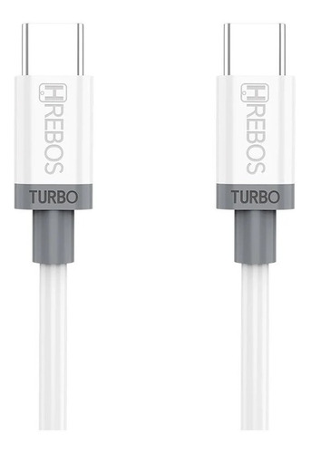 Cabo Rápido Usb-c Para Usb-c Hrebos 1 Metro 3.1a Turbo