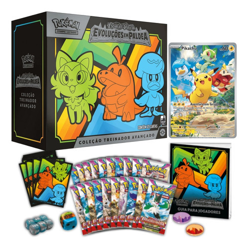 Pokémon Box Treinador Avançado Evoluções Em Paldea - Copag