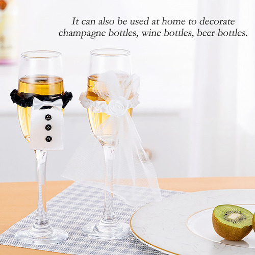 Juego De 8 Copas De Vino For Bodas, 4 Unidades, Decoración