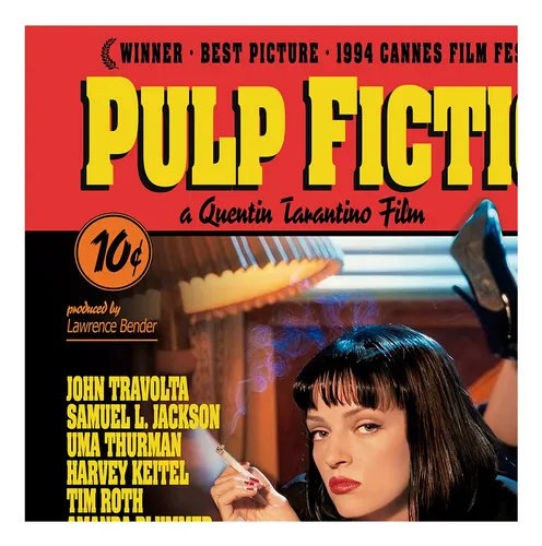 Poster Decorativo Diseño Cine Clásico Película Pulp Fiction