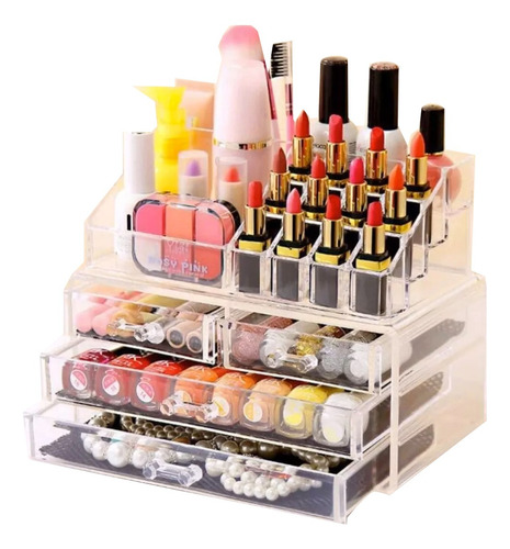 Organizador De Maquillaje Cosmetiquero Joyero Acrilico