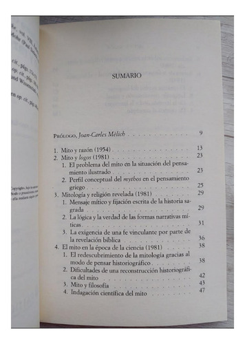 Mito Y Razón De Hans-georg Gadamer (Usado)