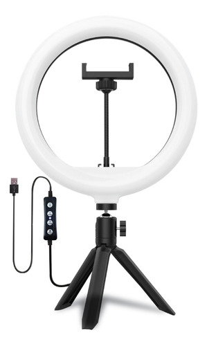 Aro Luz Soporte Cubierta Telefono Microlab Ring Light