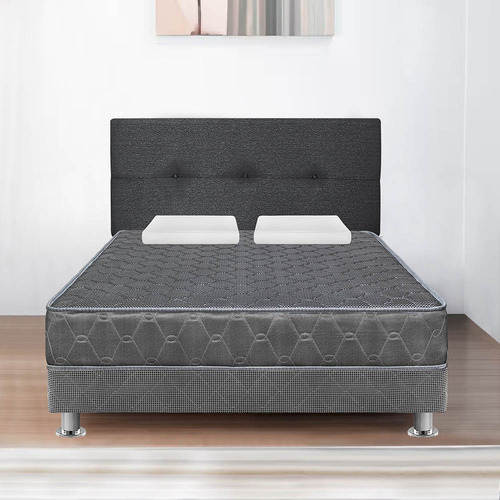 Juego Dormitorio Forli Acqua Gris 2plz + Sofá Cama