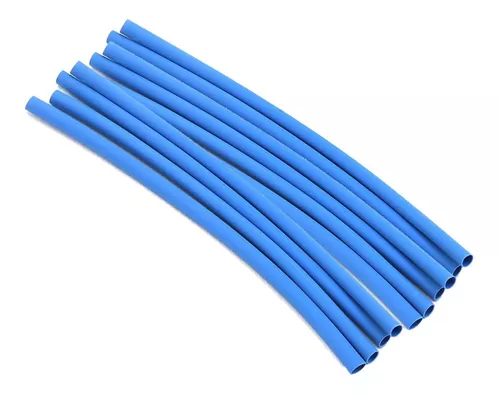 SET 10 UDS FUNDA TERMOCONTRAIBLE AZUL 3 X 120 MM PARA CABLES 57077