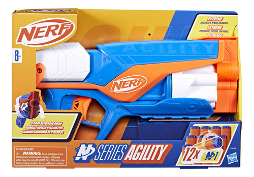 Blaster Nerf N Series Agility Com 12 Dardos N1 E Tambor De 6