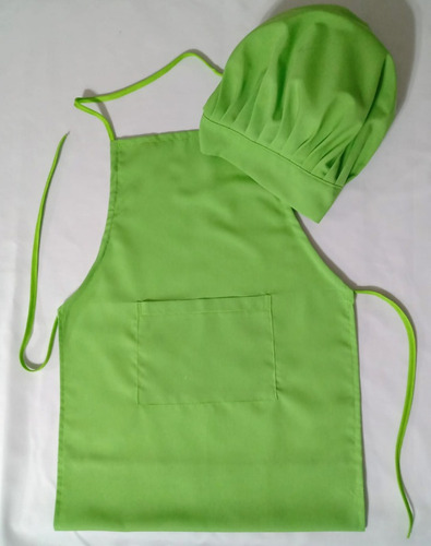 Oferta 2 Mini Chef (mandil Y Gorro) Tallas 4-6-8-10-12-14-16