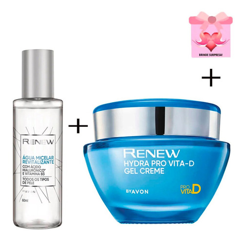 Kit Avon Renew Multivitaminas Hidra Pro Vita D + Brinde