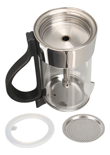 Zc Cafetera Moka De Acero Inoxidable Con Tapa De Cristal