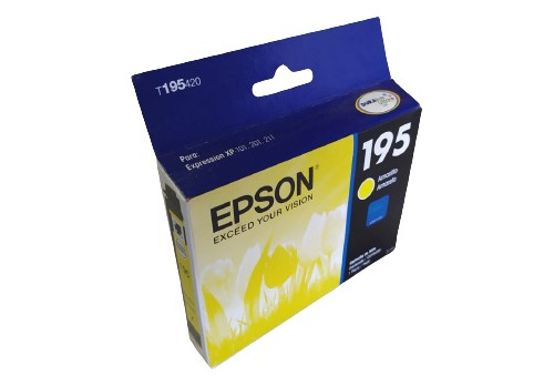 Cartucho Epson 195 Amarillo Original Vto Mar/2020