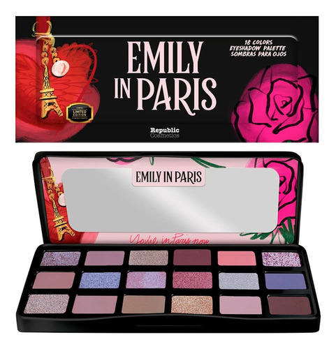 Paleta De Sombras Emily In Paris Bajo Las Estrellas 18 Tonos