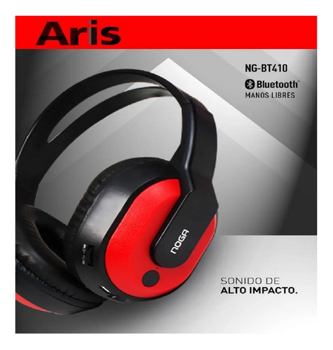 Auricular Bluetooth Noga Ng Bt410 Manos Libres Graves