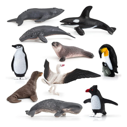 Figuras Animales Marinos Antárticos, Juegos Juguetes, 10 Y
