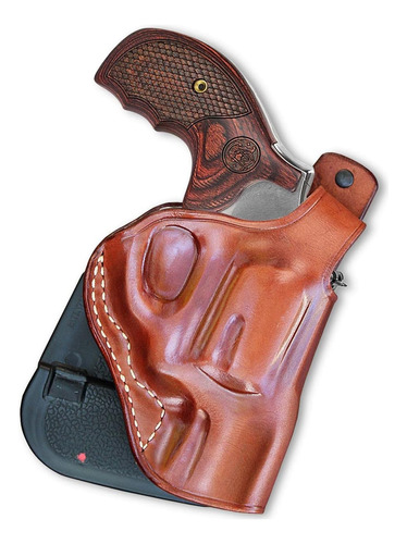 Funda De Cuero Owb Con Thumbreak Para Pistolas S&w J Frame D