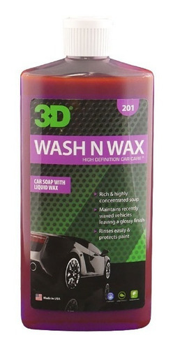 3d Wash N Wax Shampoo Ph Neutro 500cc