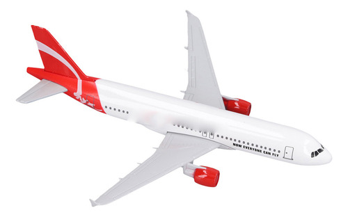 Modelo De Avião Comercial Com Suporte Simulado Em Liga Requi