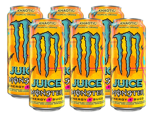 Energético Monster Khaotic 473ml -  6 Unidades 