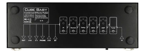 Pedal Bluetooth M-vave Cuby Baby Multi Fx For Vivo/studio