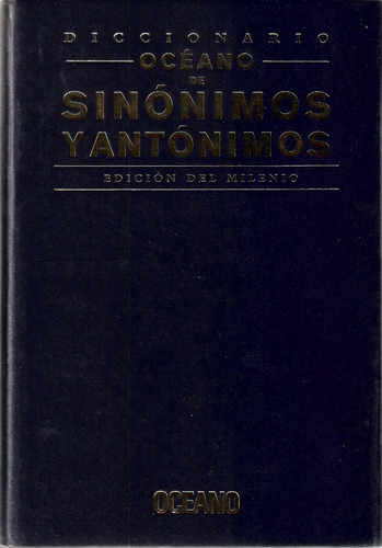 Diccionario De Sinónimos Y Antónimos+cdrom Edición Milenio.
