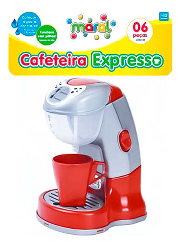 Brinquedo Cozinha Cafeteira Expresso Infantil Bpa Free Maral