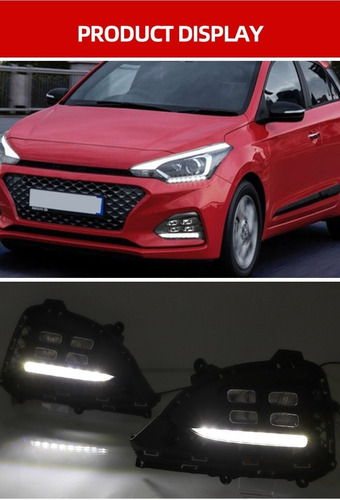 Hyundai I20 Neblinero Ice Cub Drl Full Led, Luz Ambar Stock!