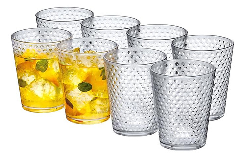 Amazing Abby Lunares Vasos Plastico 18 Onzas Juego 8 Vasos P