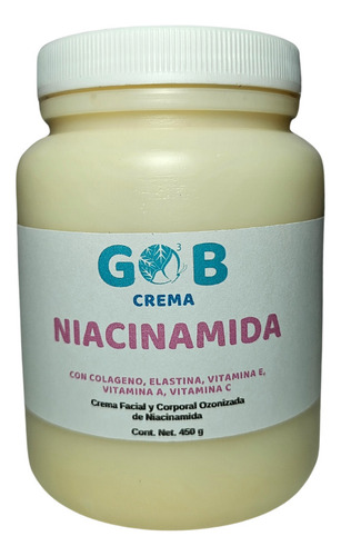 Crema De Niacinamida Ozonizada - Gob - 450 G Fragancia Neutra