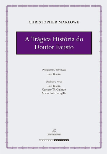 Livro A Trágica História Do Doutor Fausto
