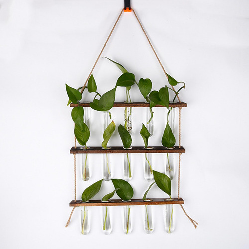 Florero De Terrario De Planta Colgante De 3 Capas 15 Tubos