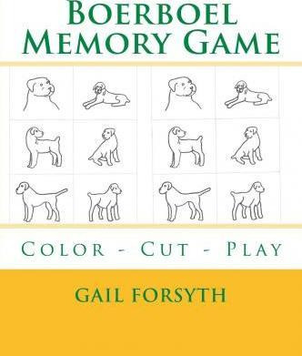 Libro Boerboel Memory Game : Color - Cut - Play - Gail Fo...
