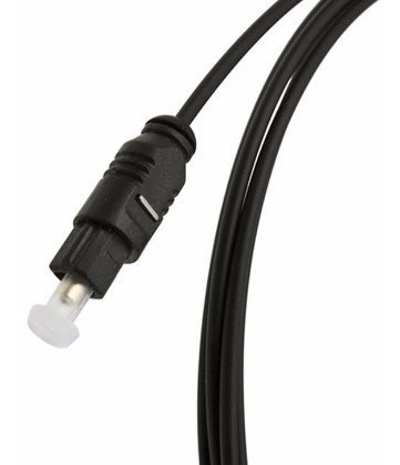 Imagen 2 de 6 de Cable Optico Digital Para Audio Fibra Optica Dorada 1 Mts