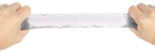 Pene de gelatina de silicona transparente 27,5 x 5,5 cm