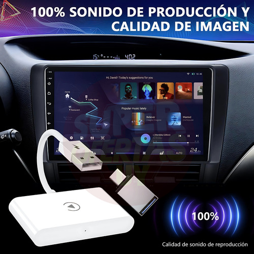 Adaptador Carplay Inalámbrico Para iPhone Wifi Para Coche